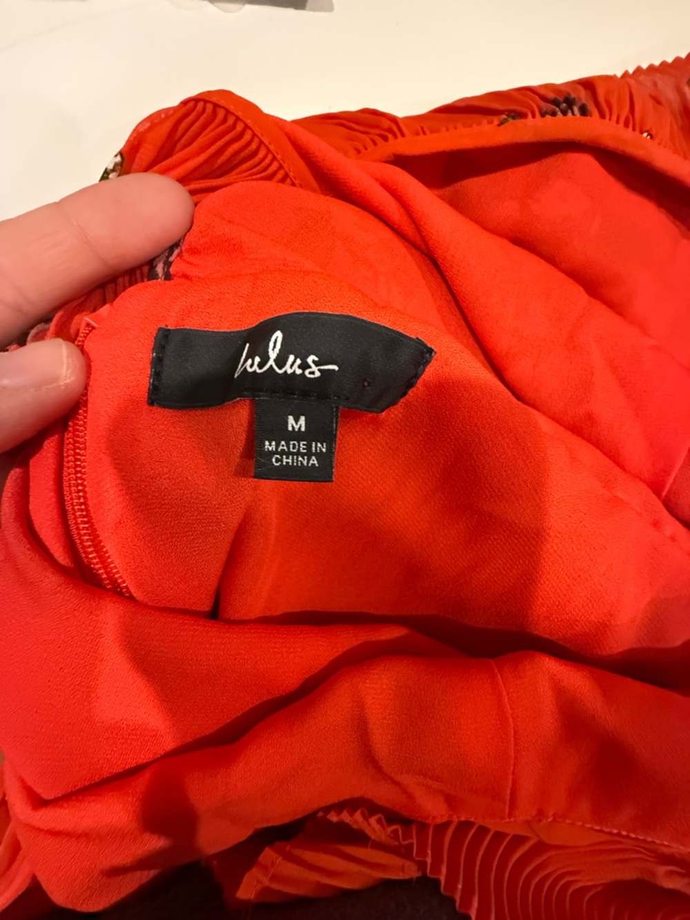 Lulu's Orange Floral Maxi Dress - Picture 7 of 9